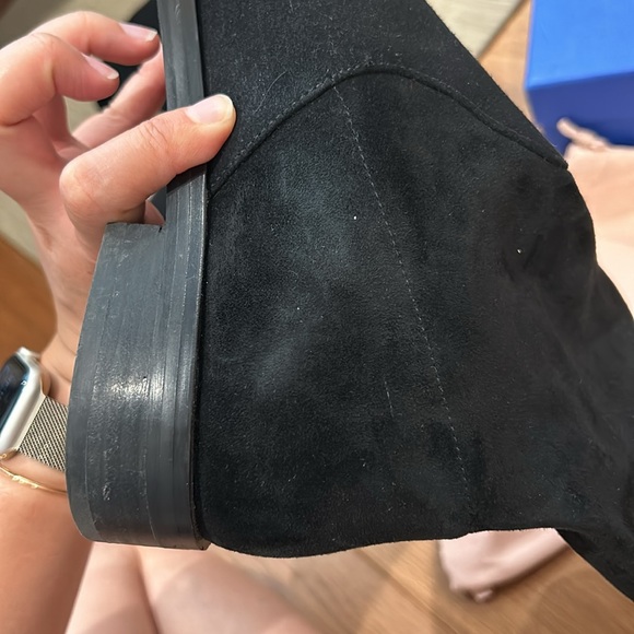 Stuart Weitzman jocey city boots suede black size 8.5 :39 - Picture 7 of 11